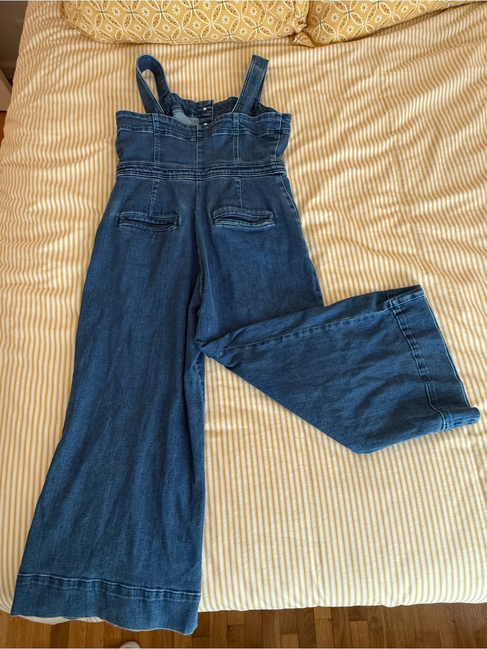 Maeve Anthropologie The Collette Portside Denim Overall Jumpsuit - Picture 8 of 9